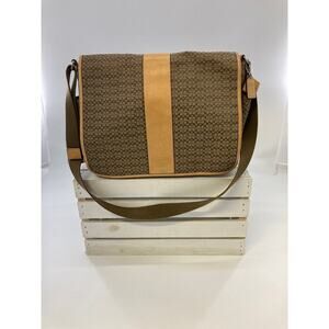 COACH F77004 CANVAS SIGNATURE LARGE CROSSBODY BAG(ASIS)